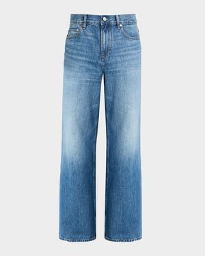 Men's Low-Rise Relaxed Straight Leg Jeans