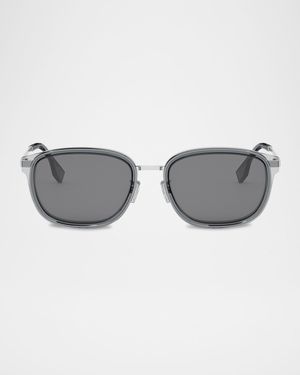 Men's Fendi Travel Metal Rectangle Sunglasses