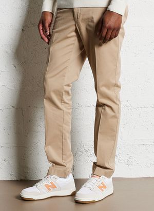 Hackett - Pantalon chino en coton mélangé - Taille 34 - Beige