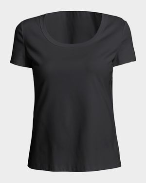Cotton-Stretch Basic Tee