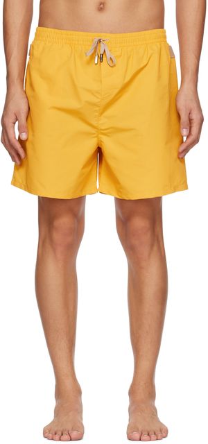 JACQUEMUS Yellow 'Le Maillot Praia' Swim Shorts