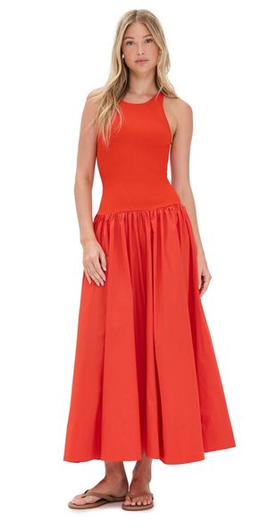 STAUD Yamila Dress White XL