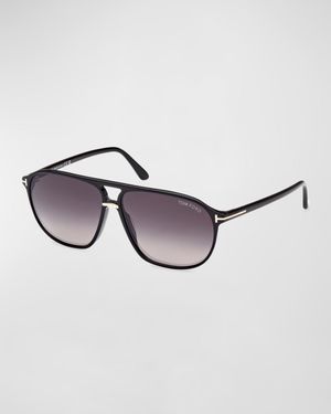 Men's Bruce Acetate Square Sunglasses