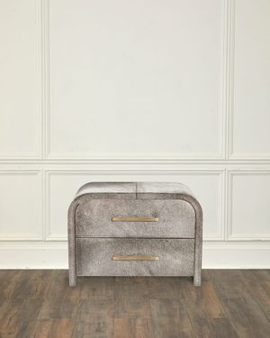 Boden Hair on Hide Bedside Chest