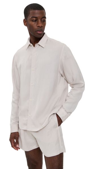 AUTO-REPLY Andrew Linen Shirt Sand L