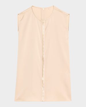 Robi Sleeveless Embroidered Blouse