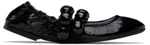ALAÏA Black Sphere Ballerina Flats