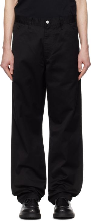 Carhartt Work In Progress Black Simple Trousers