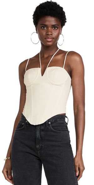 Lioness Del Gato Corset Top Off White XS