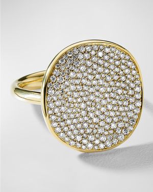 Flower Ring in 18K Gold with Diamonds
