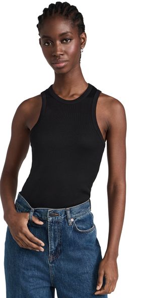 Róhe Cotton Rib Tank Top White 34