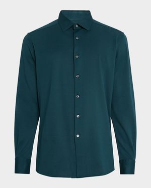 Men's Cotton Pique Sport Shirt
