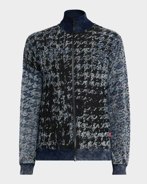 Men's Houndstooth Jersey Jacket