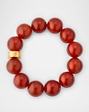 Carnelian Statement Stretch Bracelet