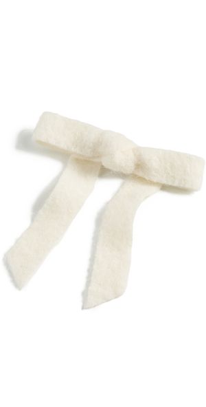 Lele Sadoughi Bardot Bow Barrette Ivory One Size