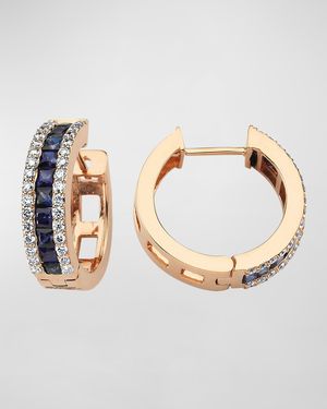 Mondrian Sapphire and Diamond Earrings