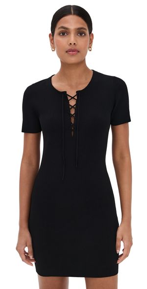 Nili Lotan Palma Sweater Dress Black S