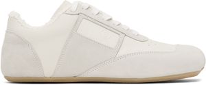 MM6 Maison Margiela White & Gray Anatomic Sneakers