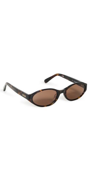 Quay Aura Points Sunglasses Neutral Tort/Brown One Size