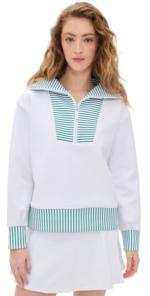 Addison Bay Alley Quarter Zip Super White M