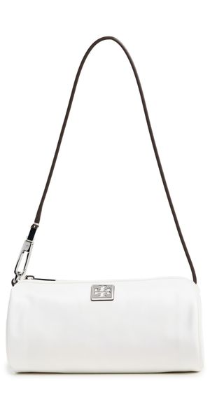Tory Burch Virginia Nylon Cylinder Bag Snow White One Size