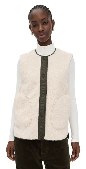 Varley Audrea Reversible Vest Sandshell/Forest Night XS