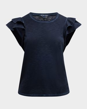 Akeela Ruffle Sleeve Tee