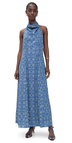 87Origins Tubo Dress Blue/Yellow 8