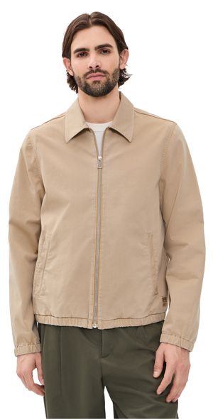 PS Paul Smith Washed Cotton Twill Coach Jacket Beige XL