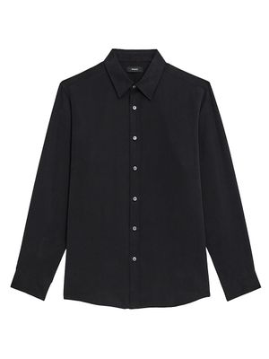 Men's Hugh Fluid Lyocell Shirt - Black - Size XXL