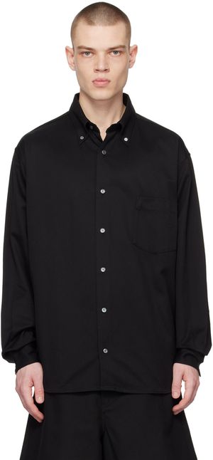 Acne Studios Black Patch Pocket Shirt