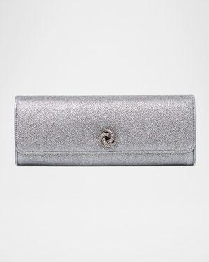 Mini Robbie Metallic Flap Clutch Bag