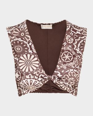 Printed Oliwia Bikini Top