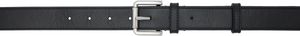 Max Mara Black Leather 30 Long Belt