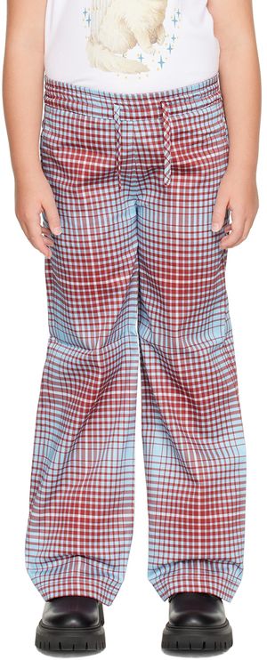 Charles Jeffrey LOVERBOY SSENSE Exclusive Kids Blue & Red Trousers