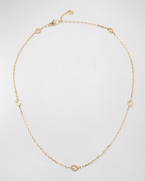 Interlocking G 18k Gold Chain Necklace