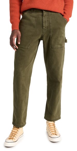 Alex Mill Painter Pants in Recycled Denim Military Olive 33