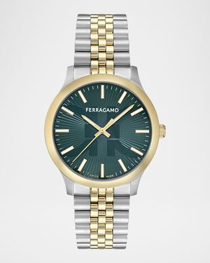 Men's 40mm Two-Tone Bracelet Watch