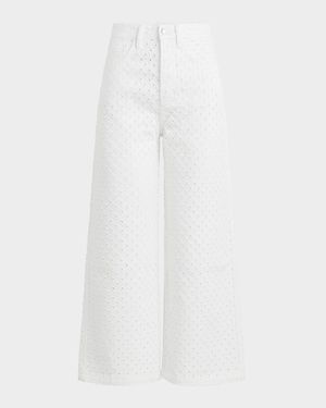 The Masha Super High-Rise Wide Cropped Jeans