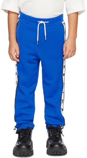 Marni Enfant| Pantalon de détente bleu à garniture sur les côtés
