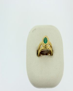 RING FLEUR EMERALD.76CT