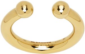 Jil Sander Gold Open Band Ring