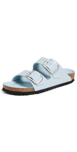 Birkenstock Arizona Big Buckle High Shine Sandals Baby Blue 37