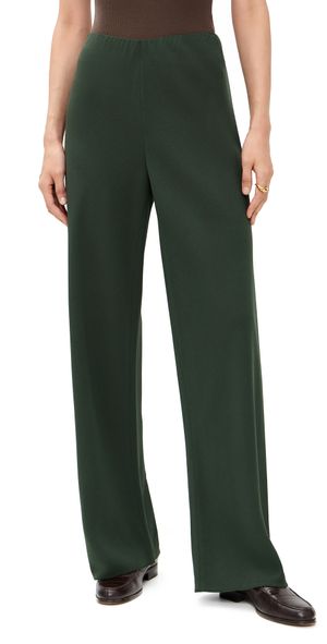 Vince High Waist Bias Pants Verde XS