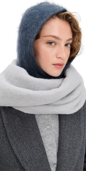 LISA YANG Brushed Cashmere Balaclava Nightfall One Size