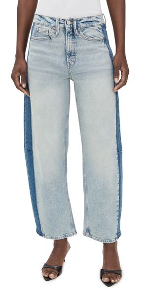 Good American Good Standard Barrel Jeans Indigo932 0