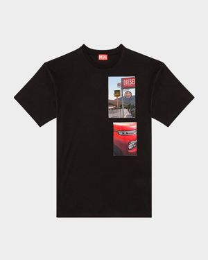 Men's T-Boxt-T3 Cotton Graphic T-Shirt