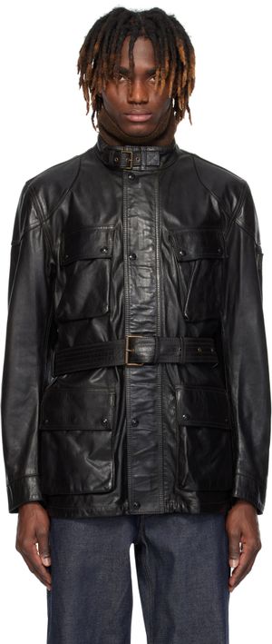 Belstaff Black Legacy Trialmaster Panther Leather Jacket