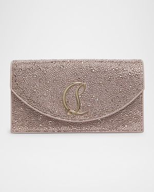 Loubi54 Strass Flap Clutch Bag