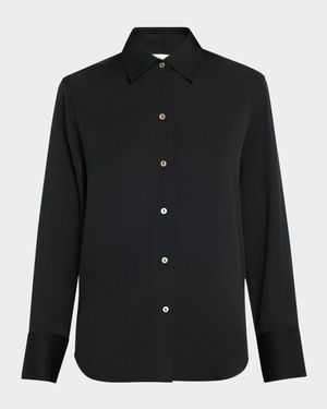 Classic Button-Front Blouse